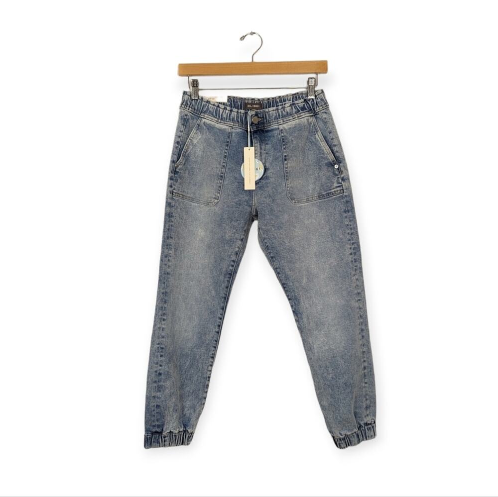 DL1961 Laura Jogger Jeans 16 Super Light High Rise Relaxed Denim NWT